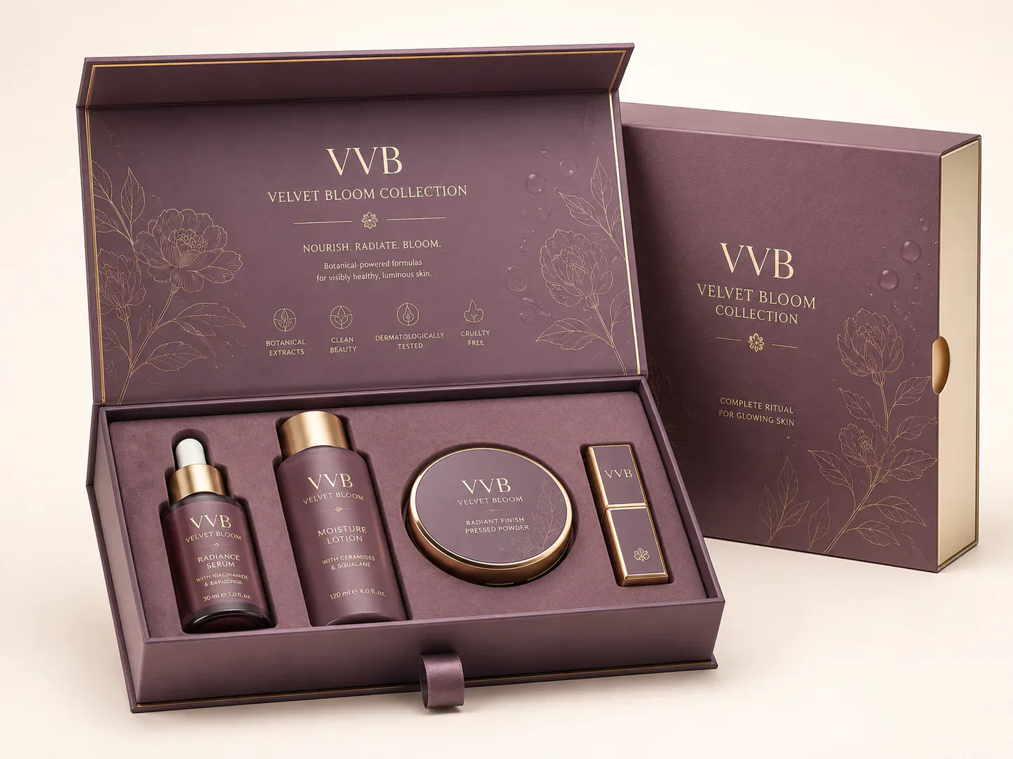 Custom gift box for cosmetics and beauty products